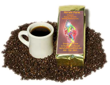 Ho'ala Farm organic Kona coffee