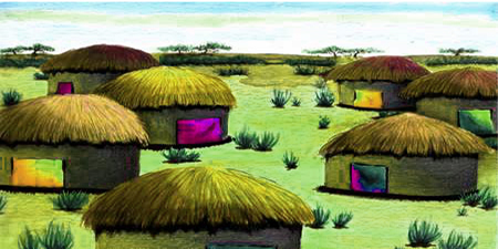 Illustration of a Village